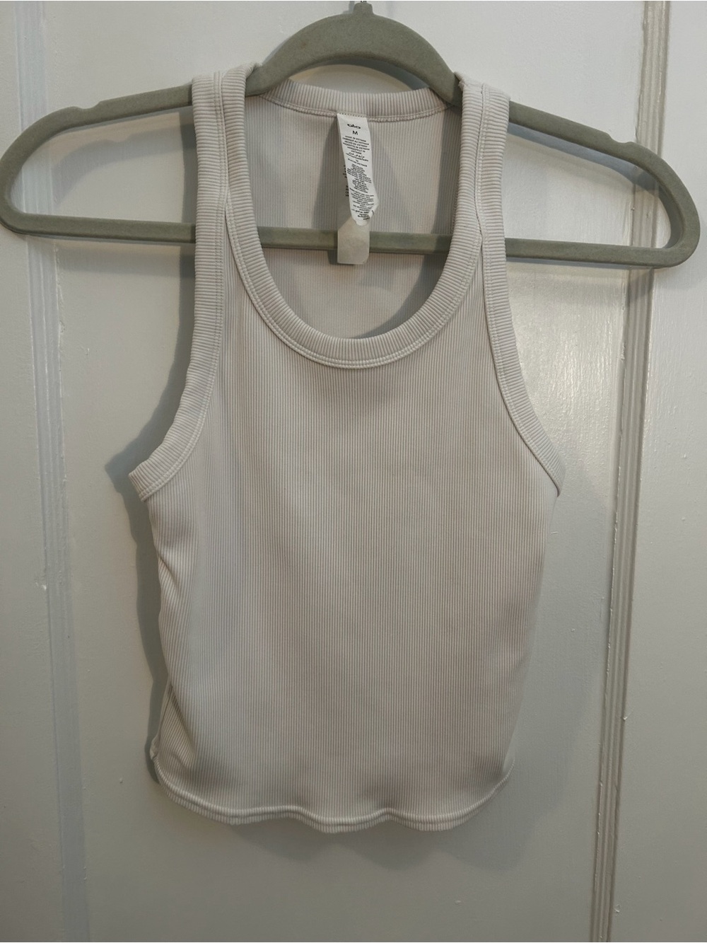 ALO Yoga Ribbed Tank Top — Cream